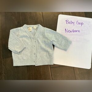 Baby GAP Blue Sweater Soft Knit Design
